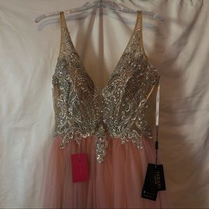 Brand-new, elegant Terani Couture prom gown.